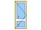 Дверь входная одностворчатая 900*2200 Passage-Line стеклопакет 4-16-4 однокамерный
