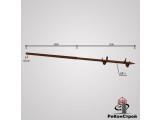 Столб винтовой Ювента 50х50-200/d51-1500мм , два винта усиленная